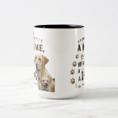 Hund ist Zuhause - Rustikale Liebe Tasse (Mittel)