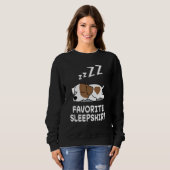 Hund Jack Russell Terrier Nickerchen Schlafschlafe Sweatshirt (Vorne ganz)