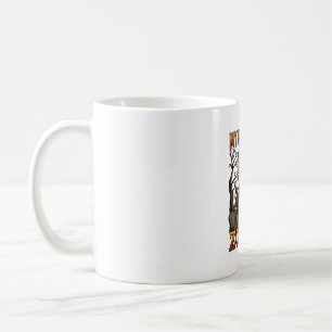 Hund jagt Zombies Halloween Deutscher Schäferhund Kaffeetasse