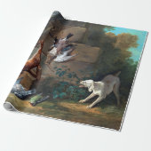 Hund Jean-Baptistes Oudry, der totes Spiel schützt Geschenkpapier (Ungerollt)