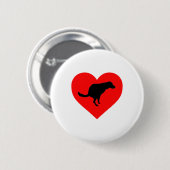 Hund Kacke Herz Button (Vorne & Hinten)