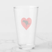 Hund Kacke Herz Glas (Rückseite)