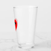 Hund Kacke Herz Glas (Links)