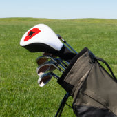 Hund Kacke Herz Golf Headcover (In SItu)