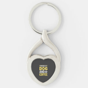 Hund Kaffee Liebhaber Angetrieben Von Design Schlüsselanhänger