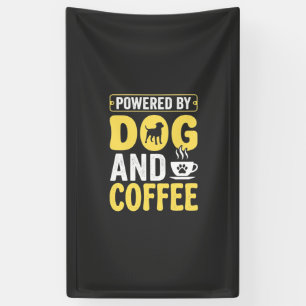 Hund Kaffee Liebhaber Powered By Design Banner