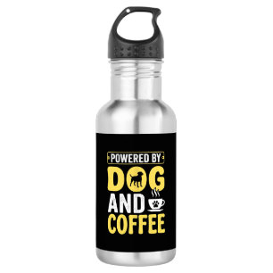 Hund Kaffee Liebhaber Powered By Design Edelstahlflasche