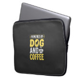 Hund Kaffee Liebhaber Powered By Design Laptopschutzhülle (Vorderseite Links)
