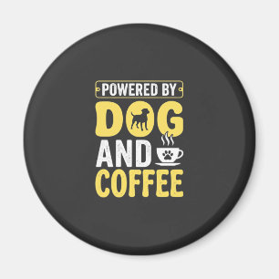Hund Kaffee Liebhaber Powered By Design Magnet