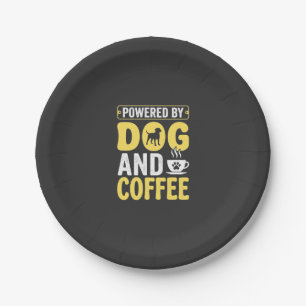 Hund Kaffee Liebhaber Powered By Design Pappteller