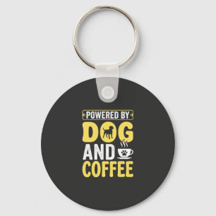 Hund Kaffee Liebhaber Powered By Design Schlüsselanhänger