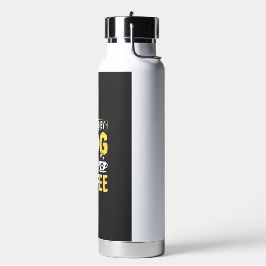 Hund Kaffee Liebhaber Powered By Design Trinkflasche (Links)