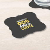 Hund Kaffee Liebhaber Powered By Design Untersetzer (angewinkelt)