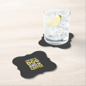 Hund Kaffee Liebhaber Powered By Design Untersetzer (Vor Ort)
