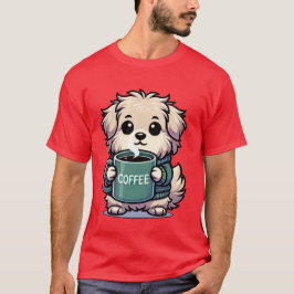 Hund Kaffee T-Shirt