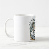 Hund Kamin Weihnachten Kaffeetasse (Links)