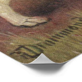 Hund, Kanine, Foxhound, Jagd Vintag Poster (Ecke)