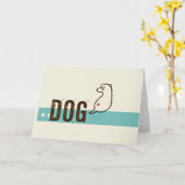 Hund Karte (Gelbe Blume)