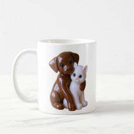 Hund & Katze Freundschaft Kaffeetasse