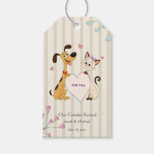  Hund & Katze Geschlechtsenthüllung   Geschenkanhänger