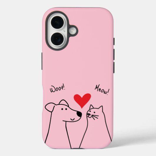 Hund, Katze, Liebe Case-Mate iPhone Hülle (Rückseite)