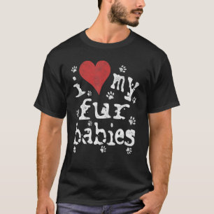 Hund & Katze Lover Shirt, Neuheit, ich Liebe mein T-Shirt