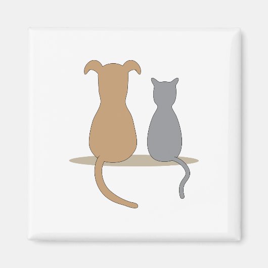 Hund & Katze Magnet (Vorne)