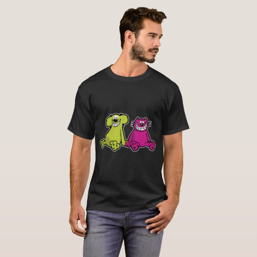 Hund & Katze T-Shirt (Vorne ganz)