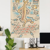 Hund, Katze und Maus Poster (Heimbüro)