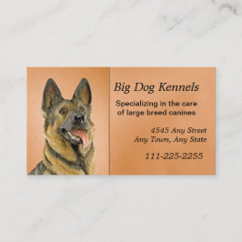 Hund Kennel German Shepherd Business Card Visitenkarte