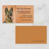 Hund Kennel German Shepherd Business Card Visitenkarte (Vorne/Hinten)