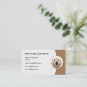 Hund Kennel Modern Business Cards Visitenkarte (Stehend Vorderseite)