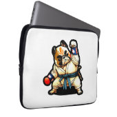 Hund kennt Karate Laptopschutzhülle (Vorne Rechts)