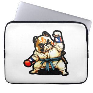 Hund kennt Karate Laptopschutzhülle