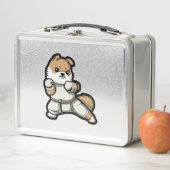 Hund kennt Karate Metall Brotdose (Beispiel)