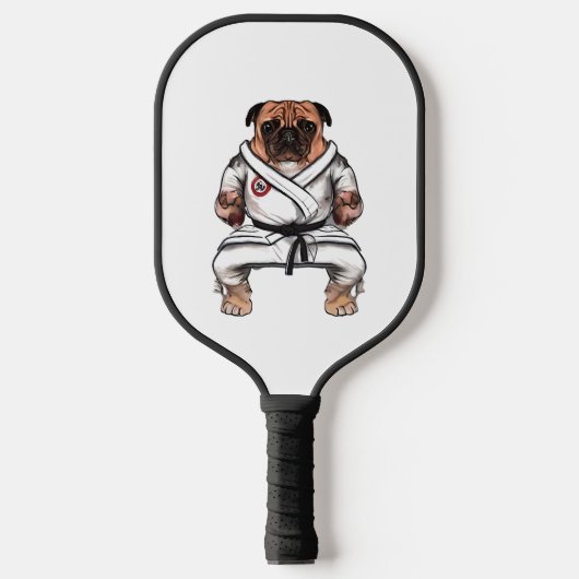 Hund kennt Karate Pickleball Schläger (Vorderseite)