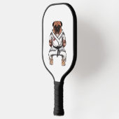 Hund kennt Karate Pickleball Schläger (Links)