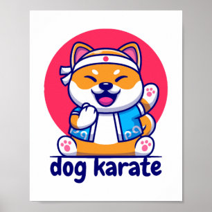Hund kennt Karate Poster