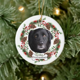 Hund Keramik Ornament