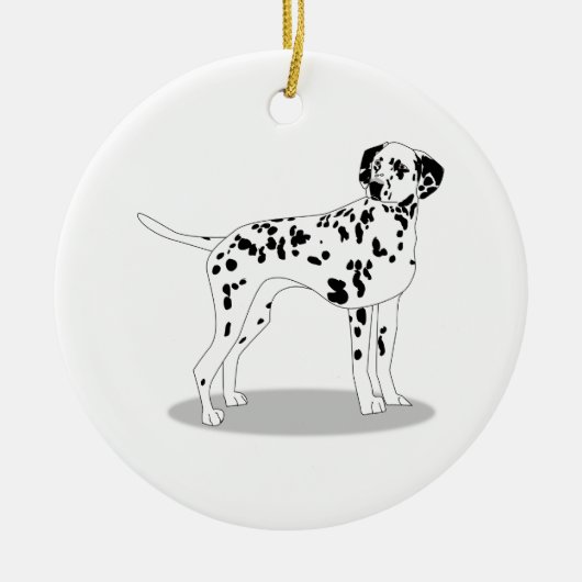 Hund Keramik Ornament (Vorne)
