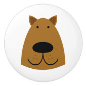 Hund Keramikknauf (Vorderseite)