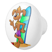 HUND KERAMIKKNAUF (Rechts)