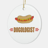 Hund Keramikornament (Links)