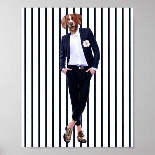 Hund Kopf Poster (Vorne)