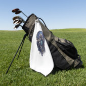 Hund Kristallmond Enchanted Forest_1 Golfhandtuch (Gras)