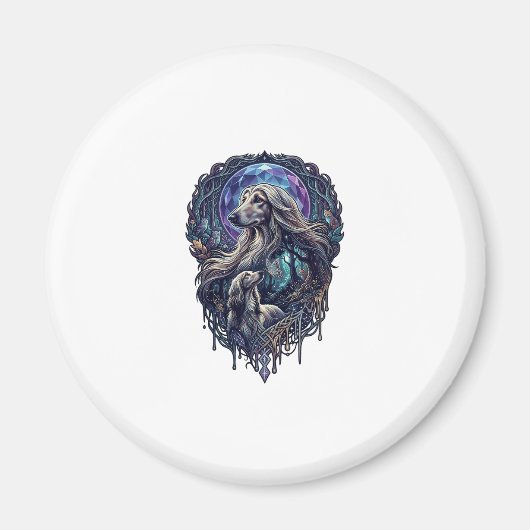Hund Kristallmond Enchanted Forest_1 Magnet (Vorne)