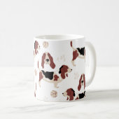 Hund Kunst Tasse • Helle Pop-Art-Optik (VorderseiteRechts)
