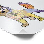 Hund Kunterbunt Fotodruck (Ecke)