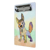 Hund kunterbunt mini klemmbrett (Gewinkelt2)
