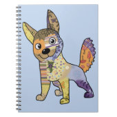 Hund Kunterbunt Notizblock (Vorderseite)